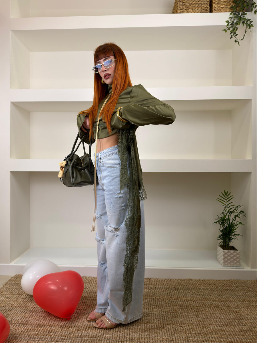 denim baggy ripped