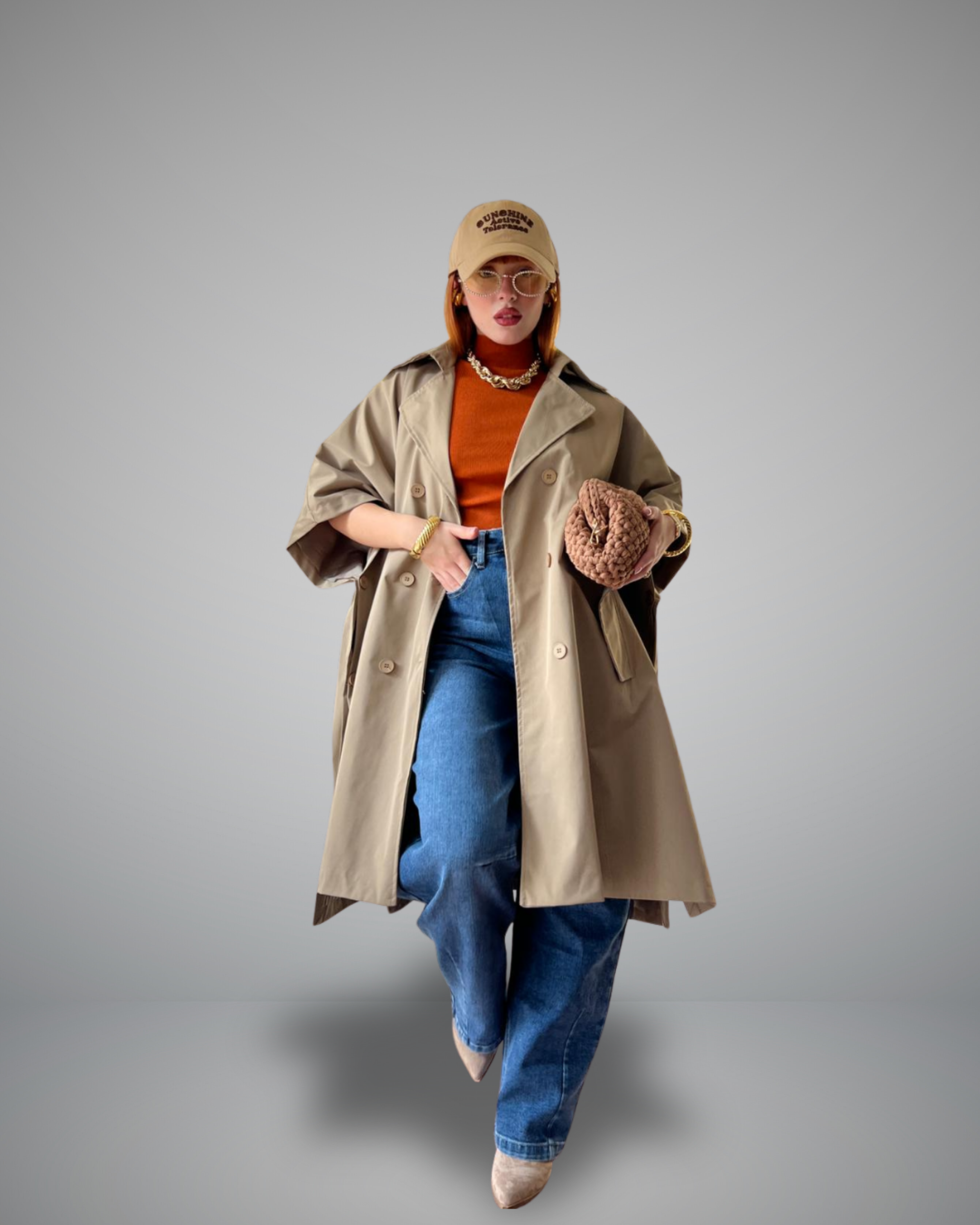 trench cape camel