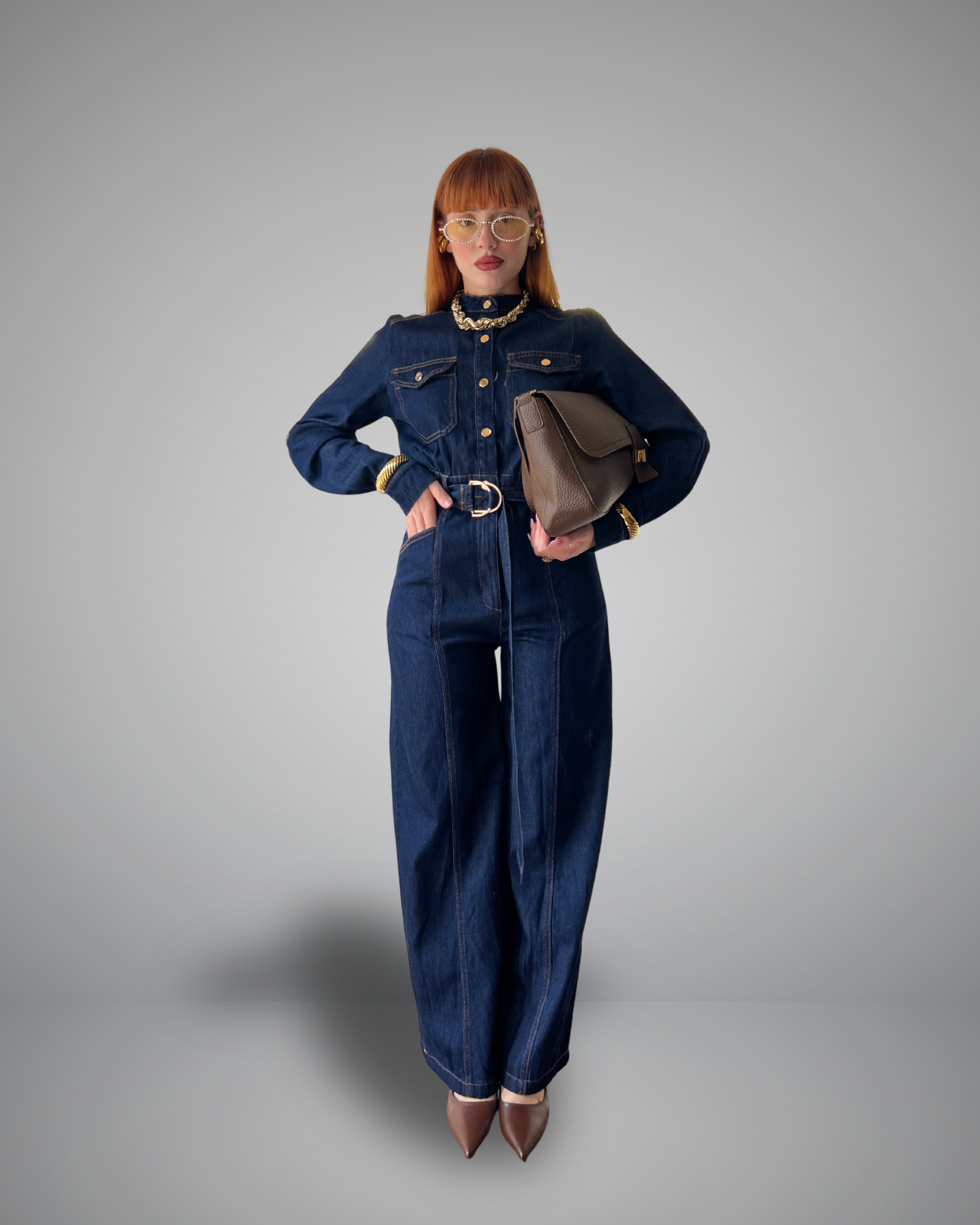 denim  jumpsuit