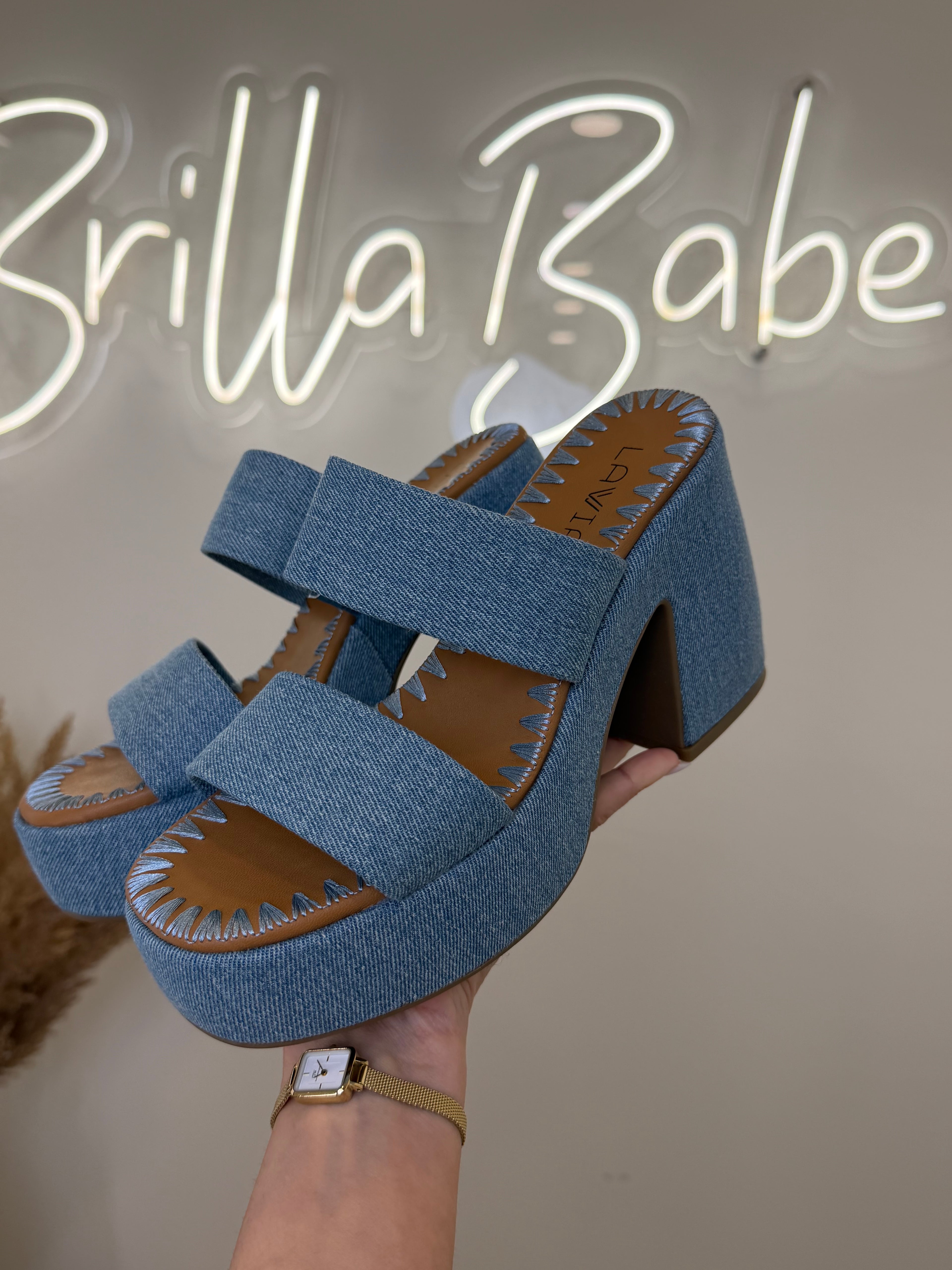 denim sandals