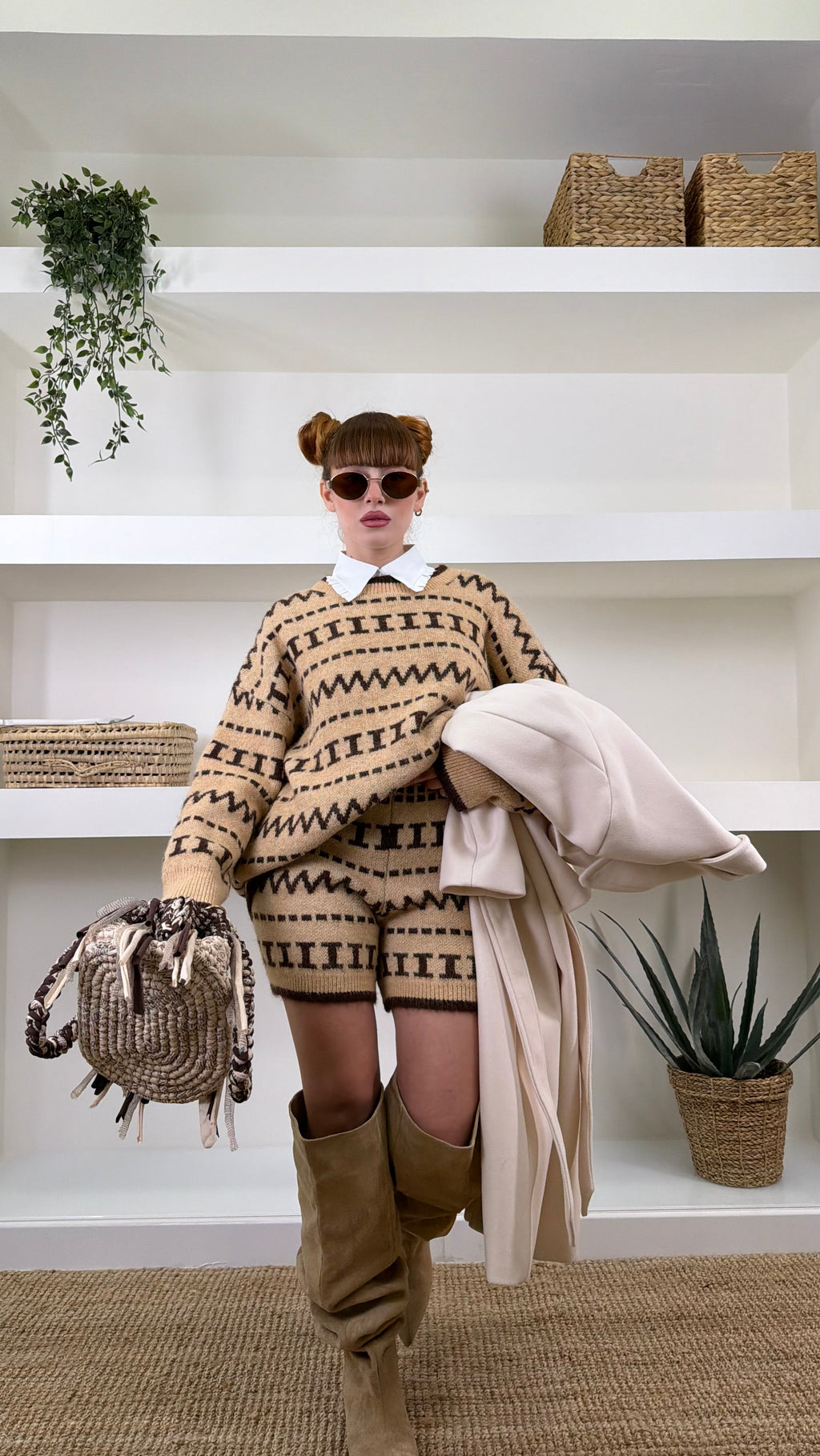 Maglione Jacquard Ethnic Knit