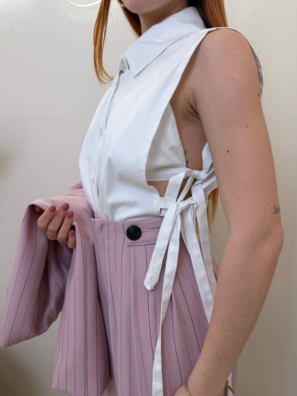 camicia gilet e top
