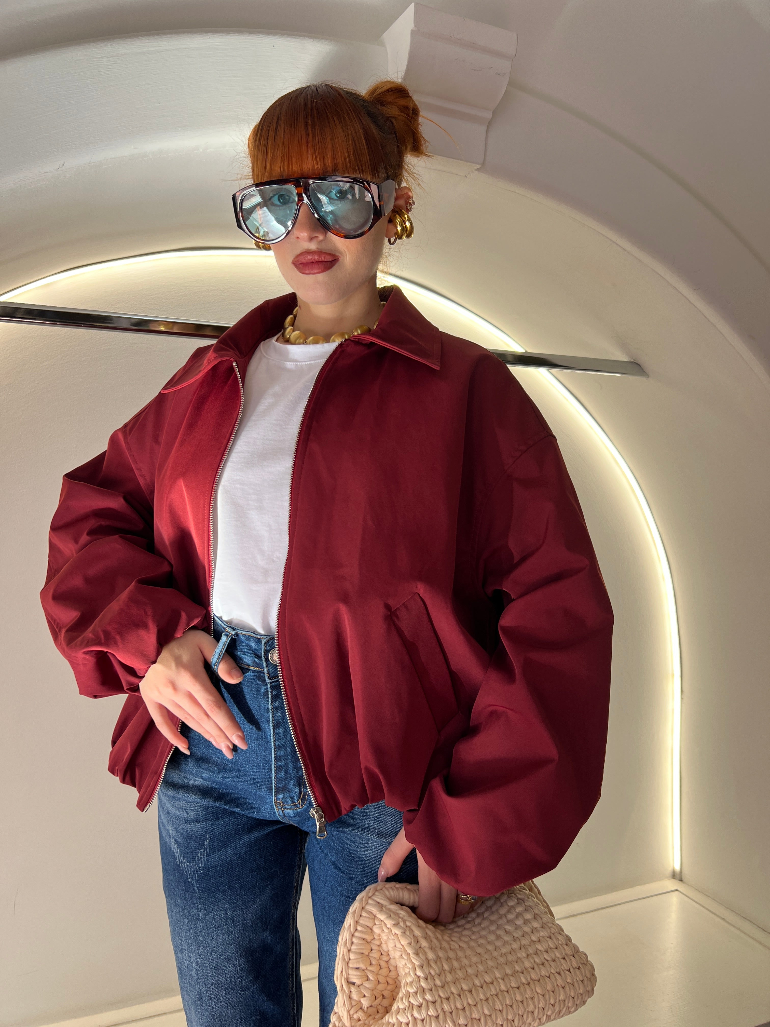 bomber by lumina bordeaux