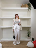 salopette suit bianca