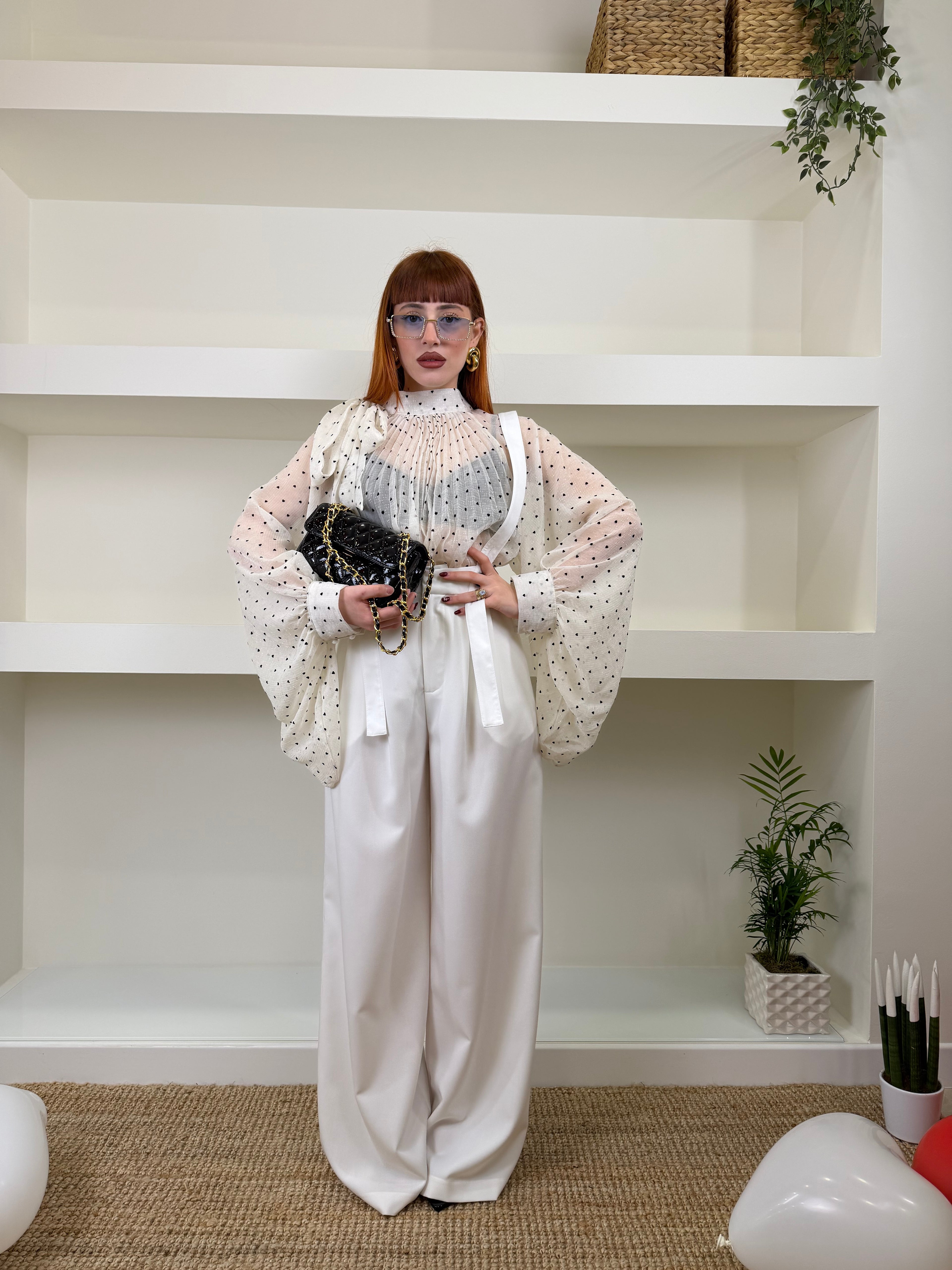 salopette suit bianca