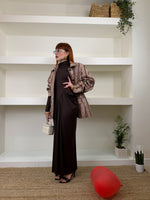 kim dress brown