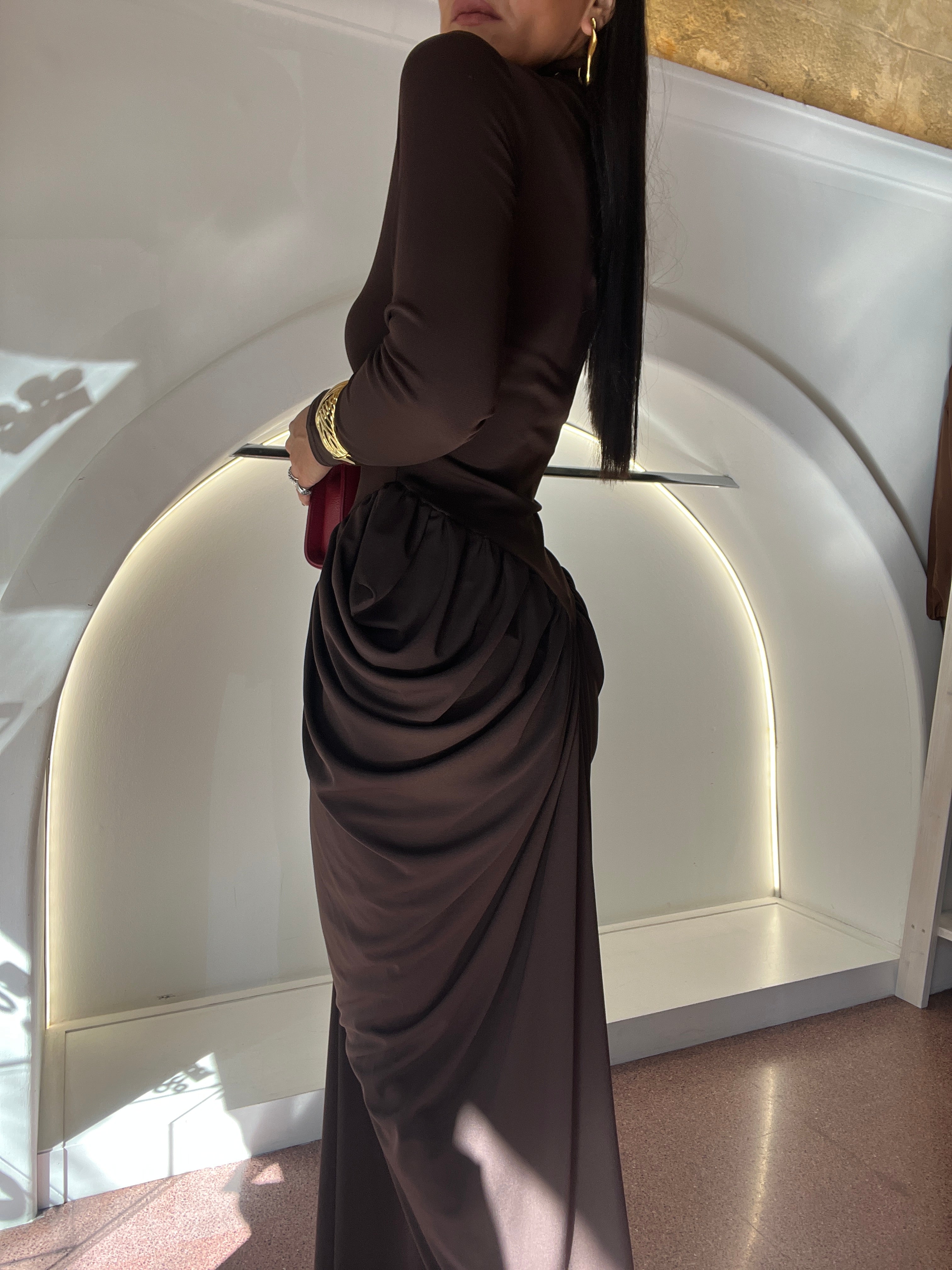 babe dress marrone by lumina
