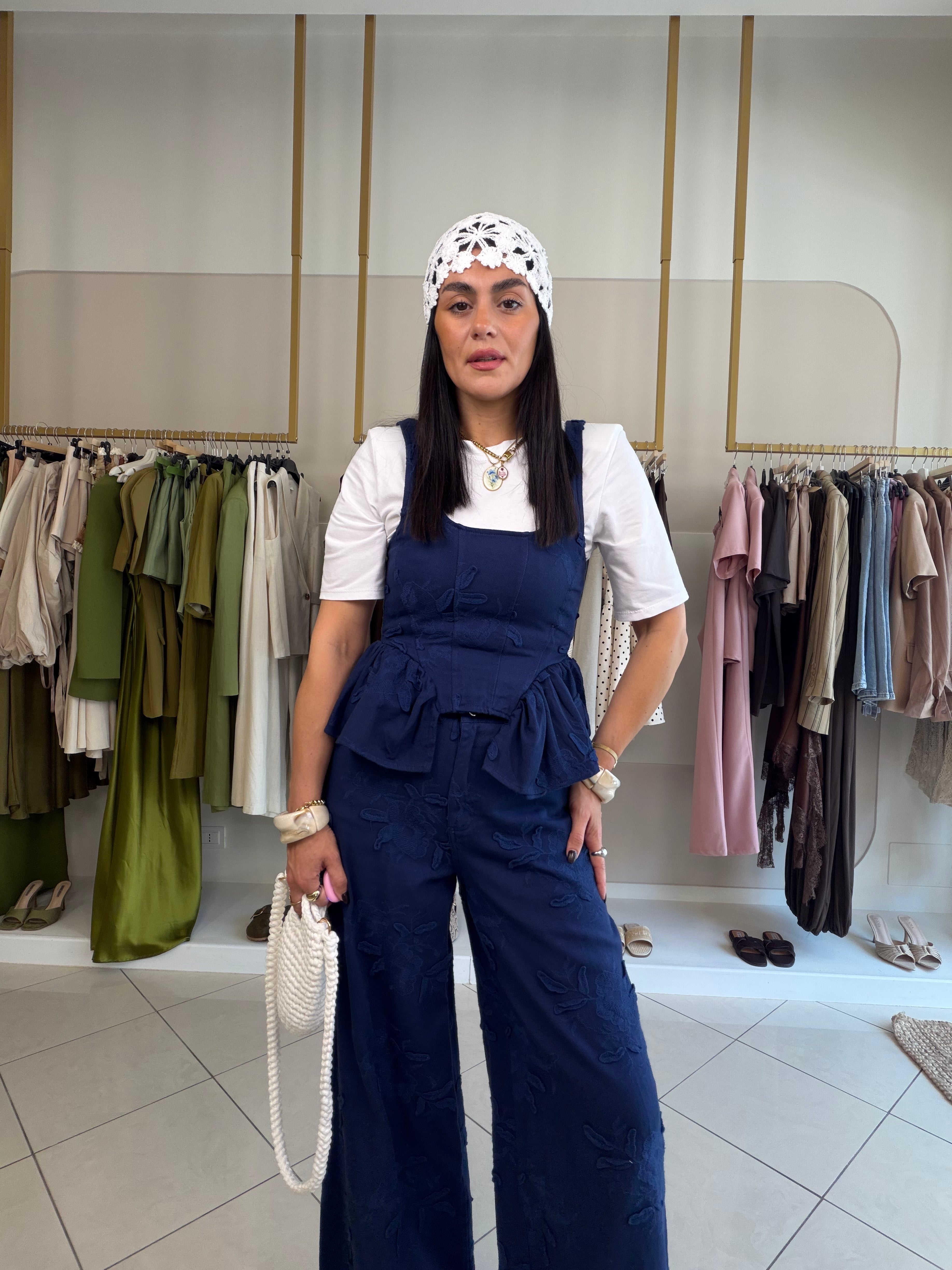completo capri blu