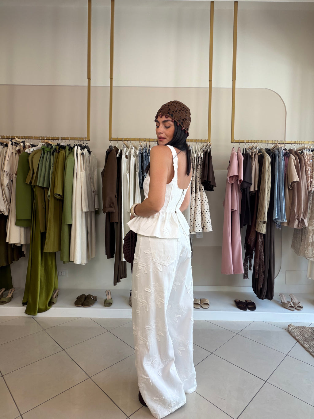 completo capri bianco
