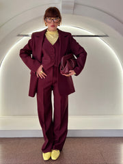 tailleur 3 pezzi Bea burgundy