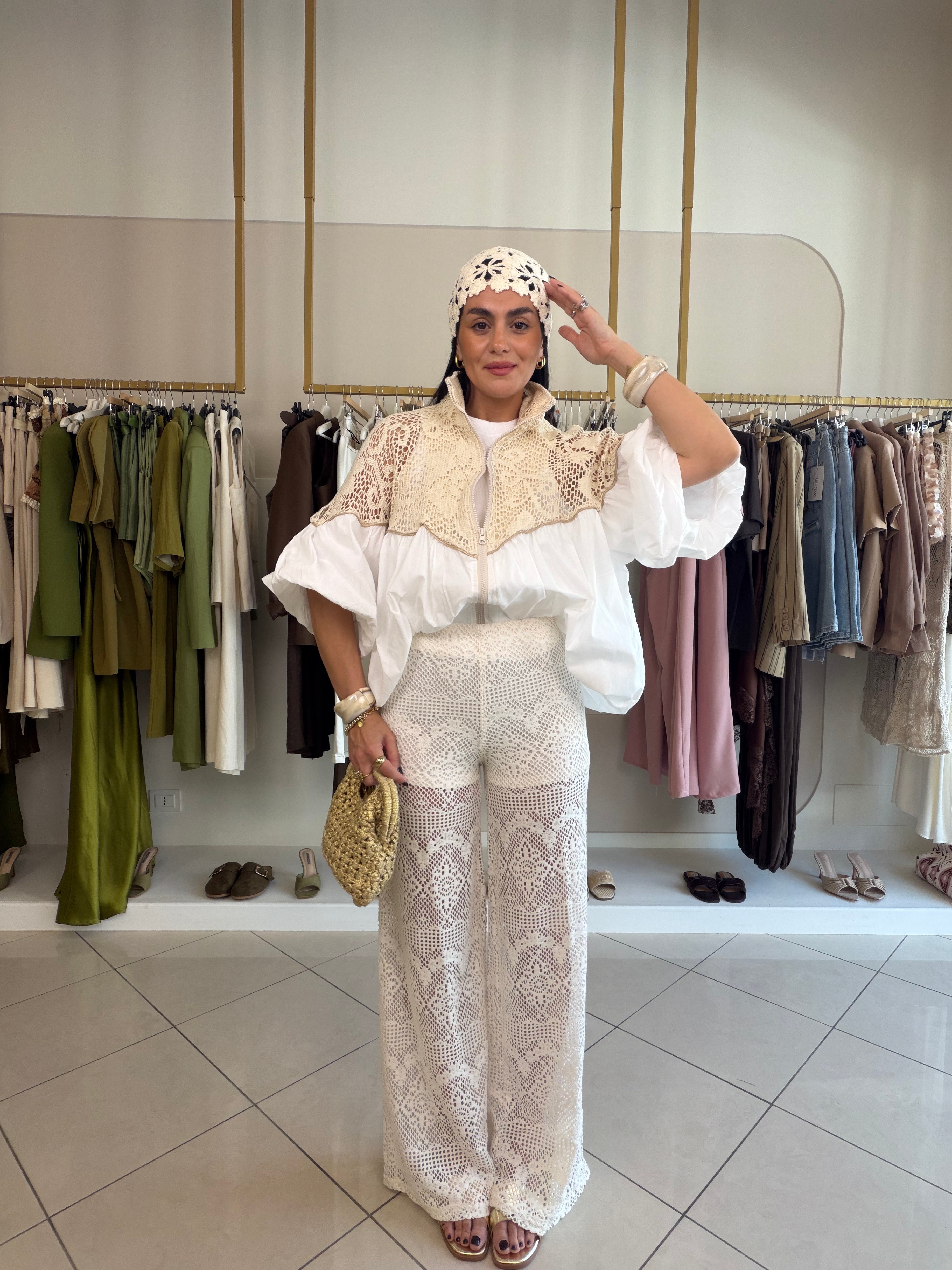 pantalone uncinetto