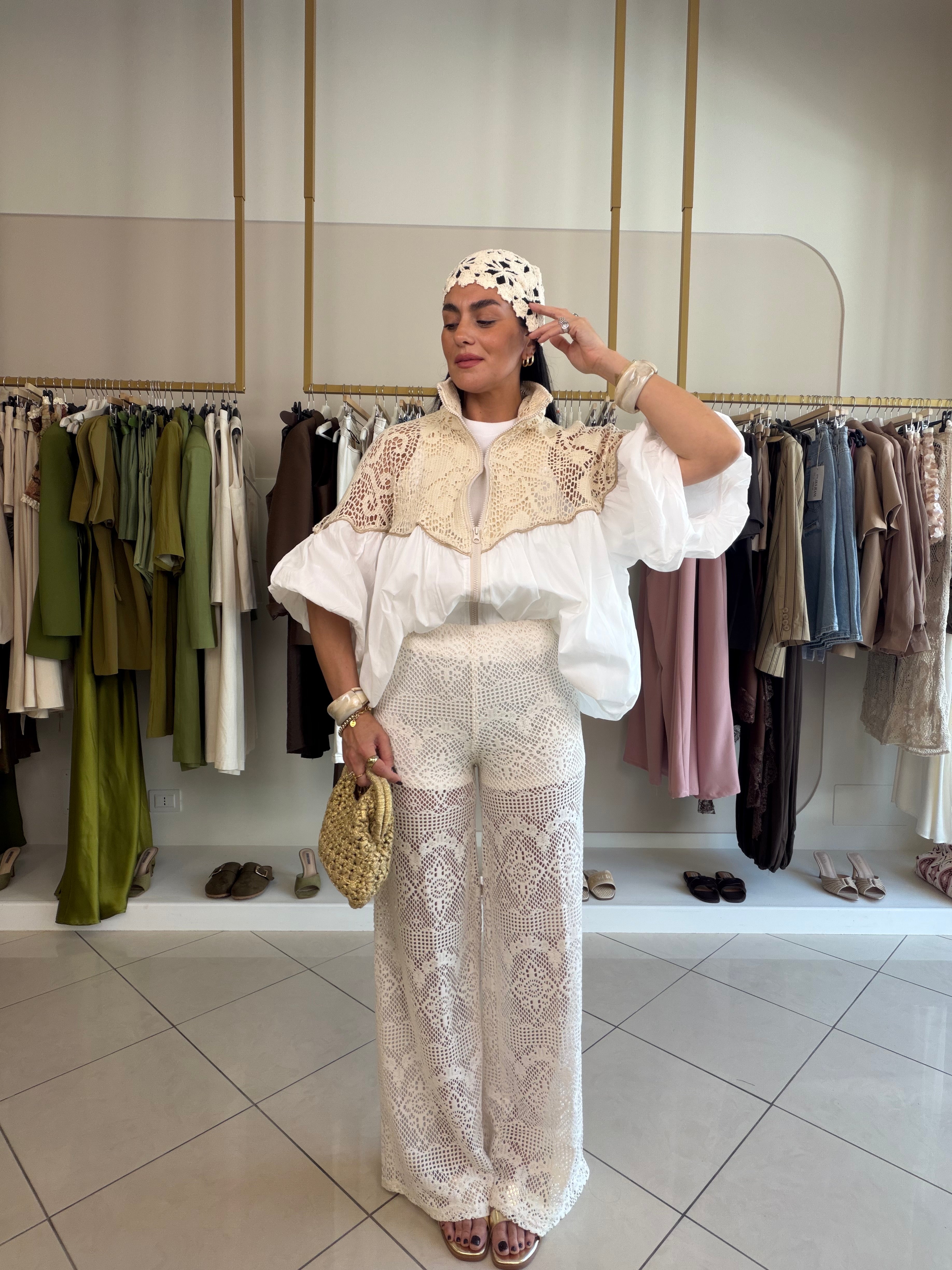 pantalone uncinetto
