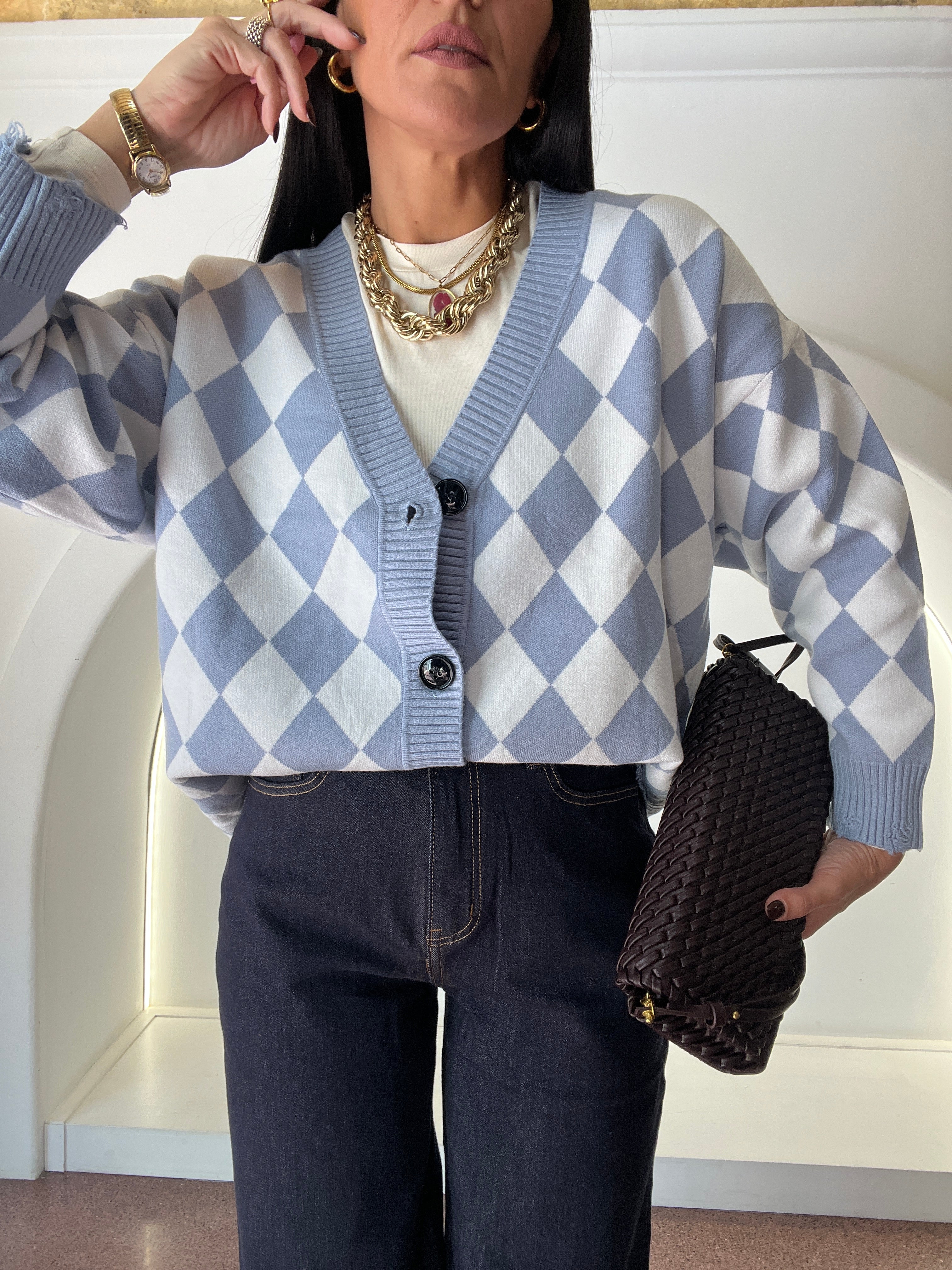 cardigan scacchi