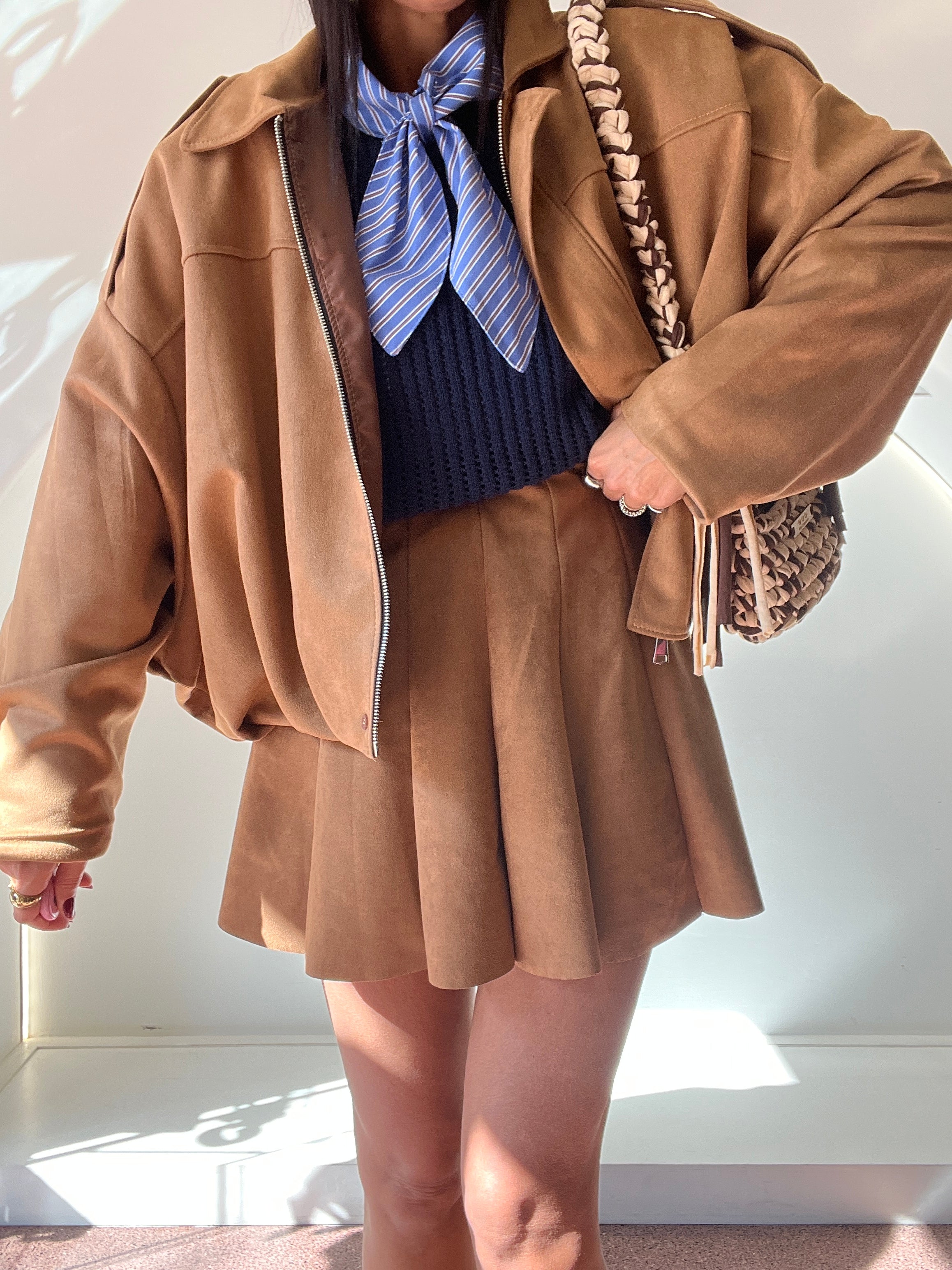 reinder skirt camel