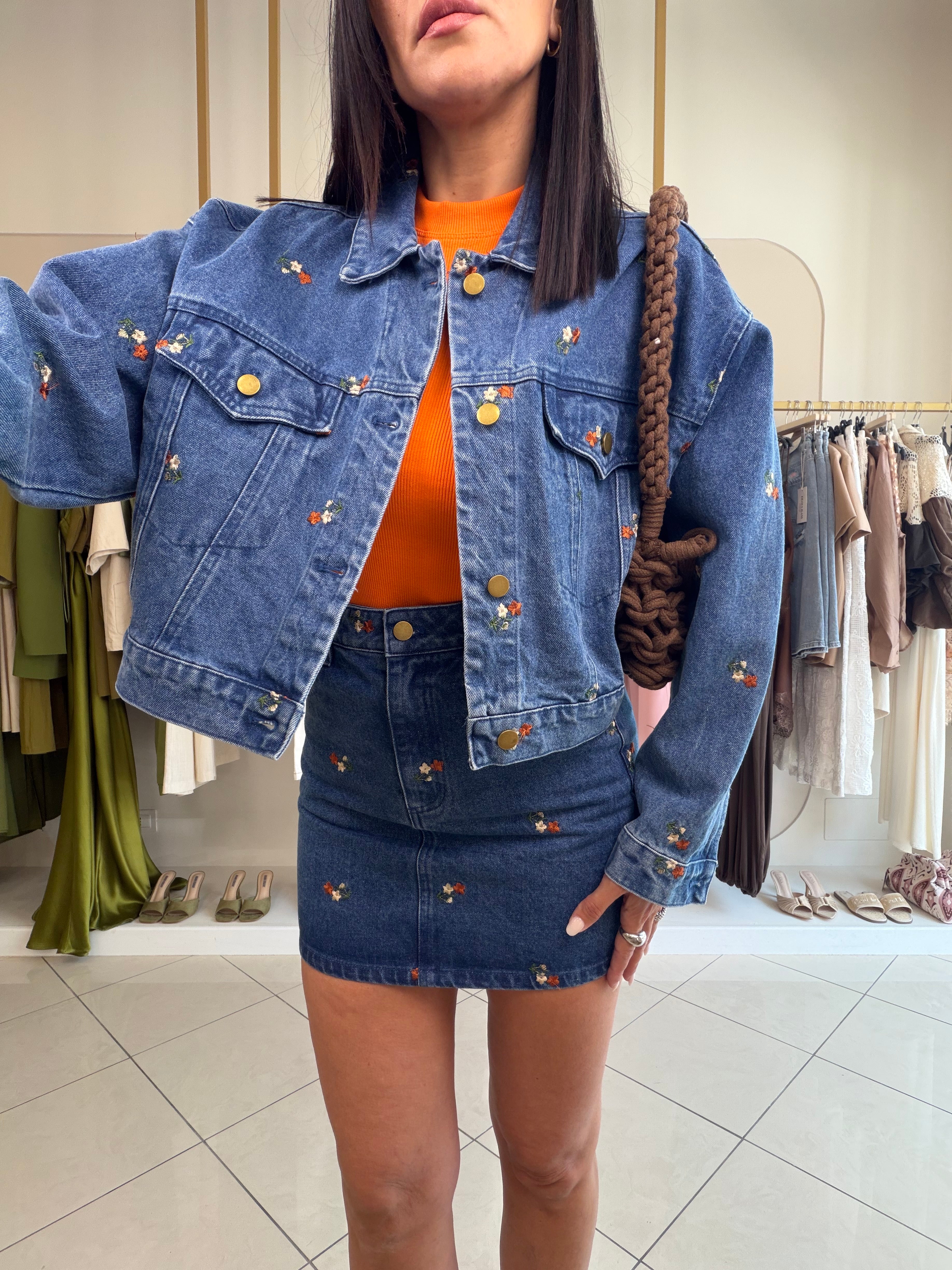 minigonna flowers