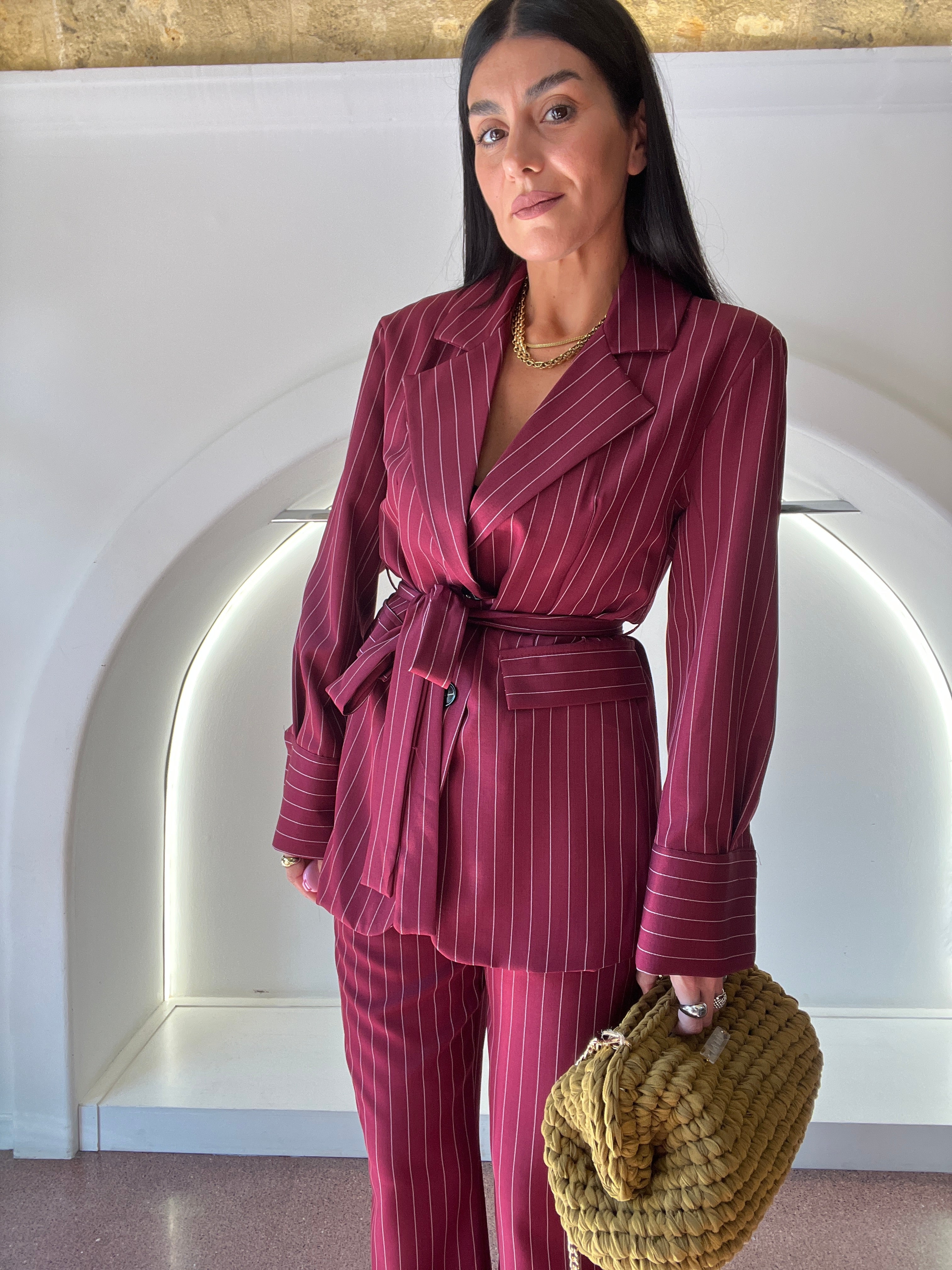 camicia blazer gessato kimmy vinaccia