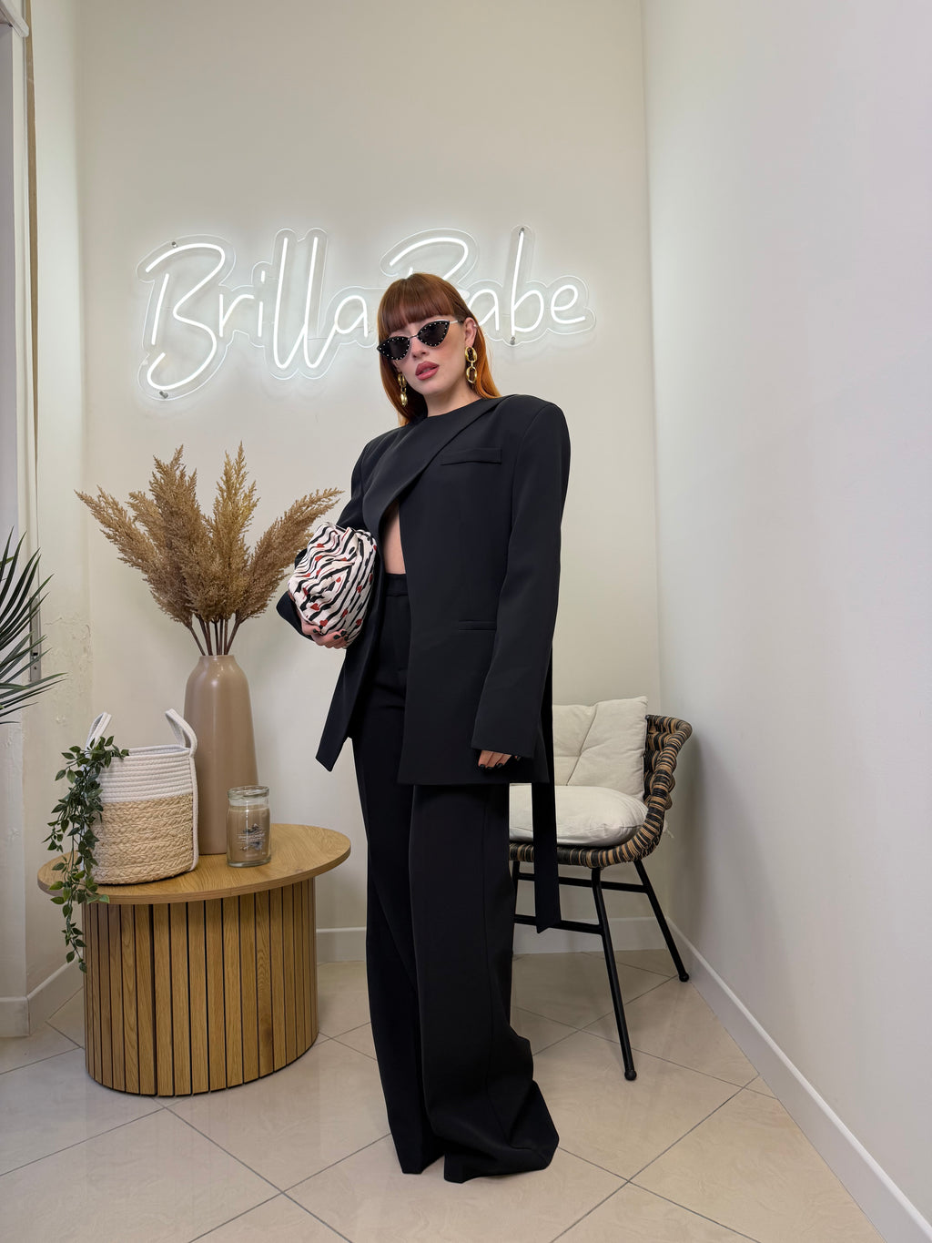 tailleur luce by lumina nero