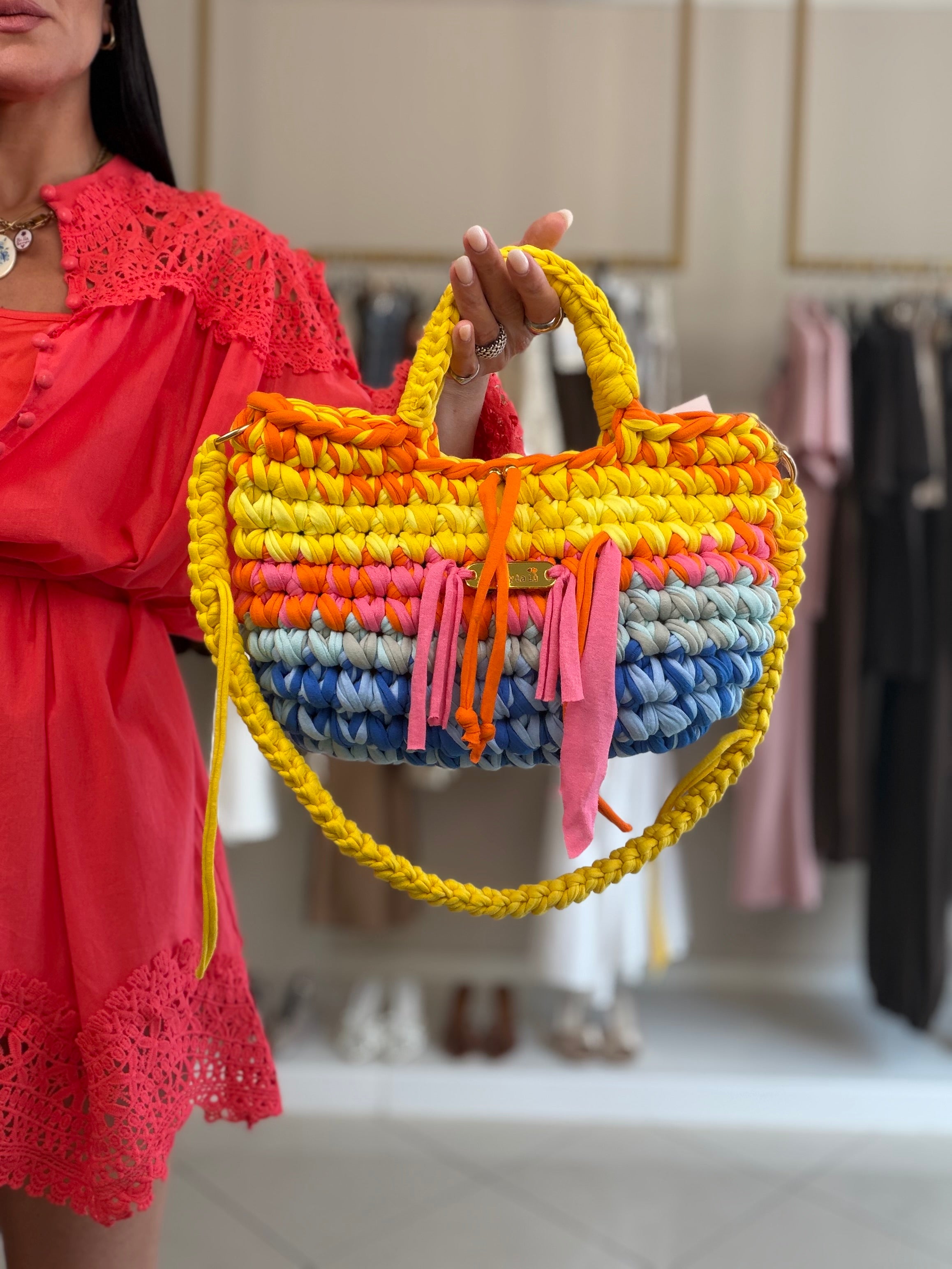 multicolor bag by lalù