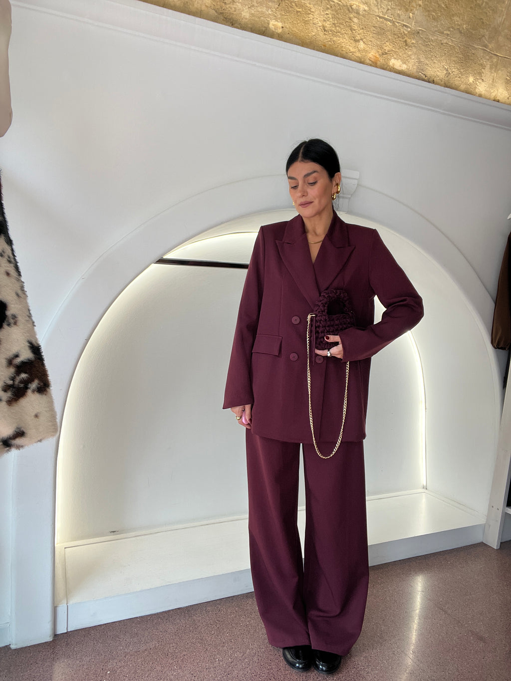 tailleur Monique wine