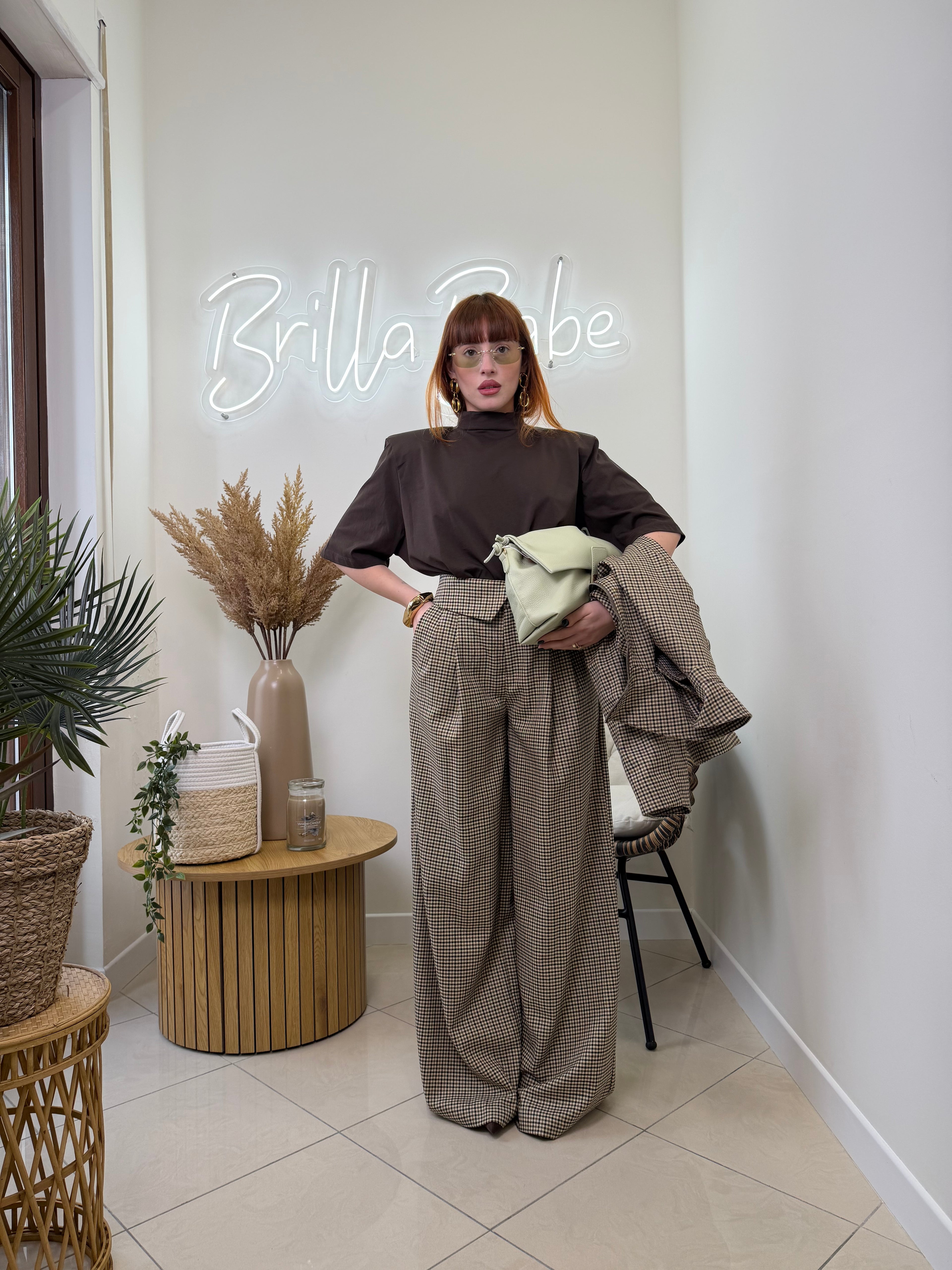 collar pant by lumina