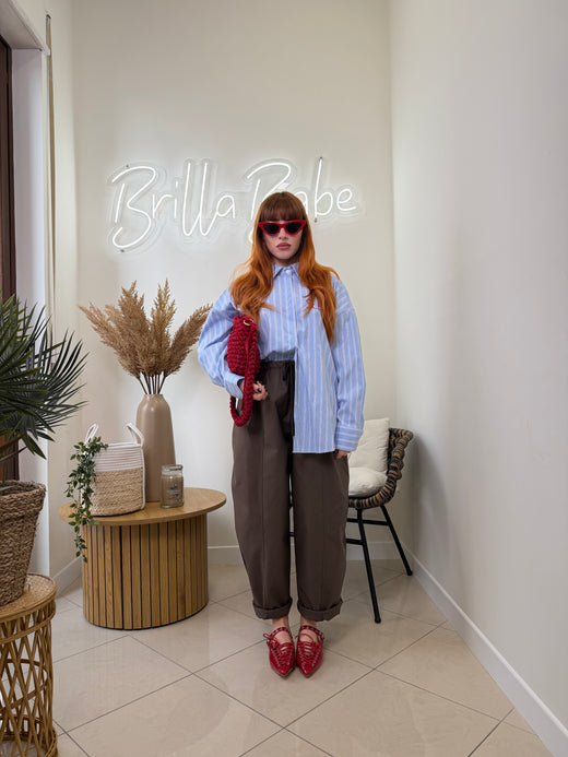 comfy pant  marrone by justwest