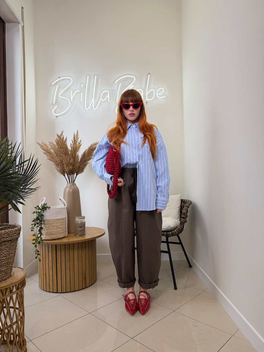 comfy pant  marrone by justwest