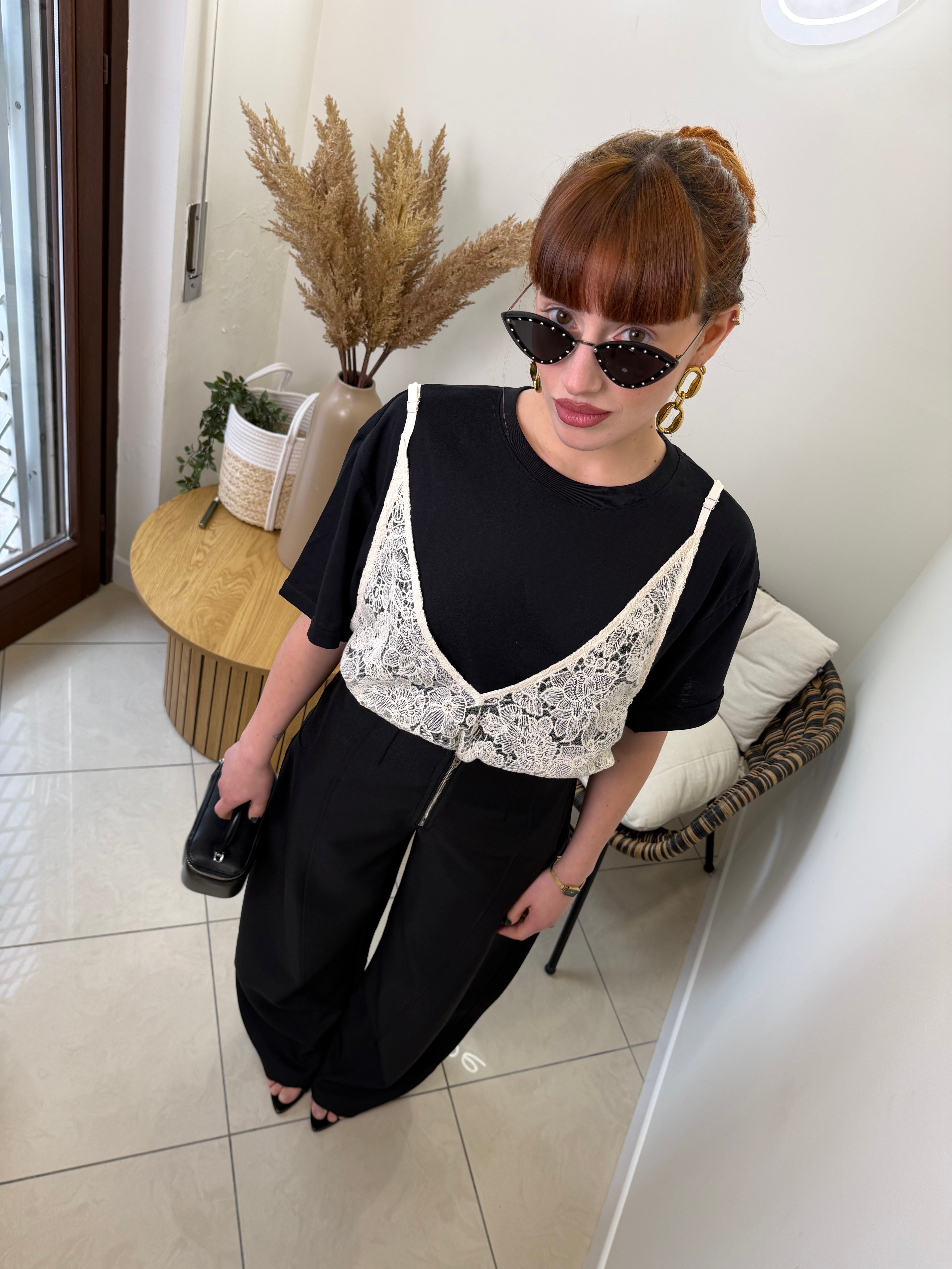 t-shirt con canotta
