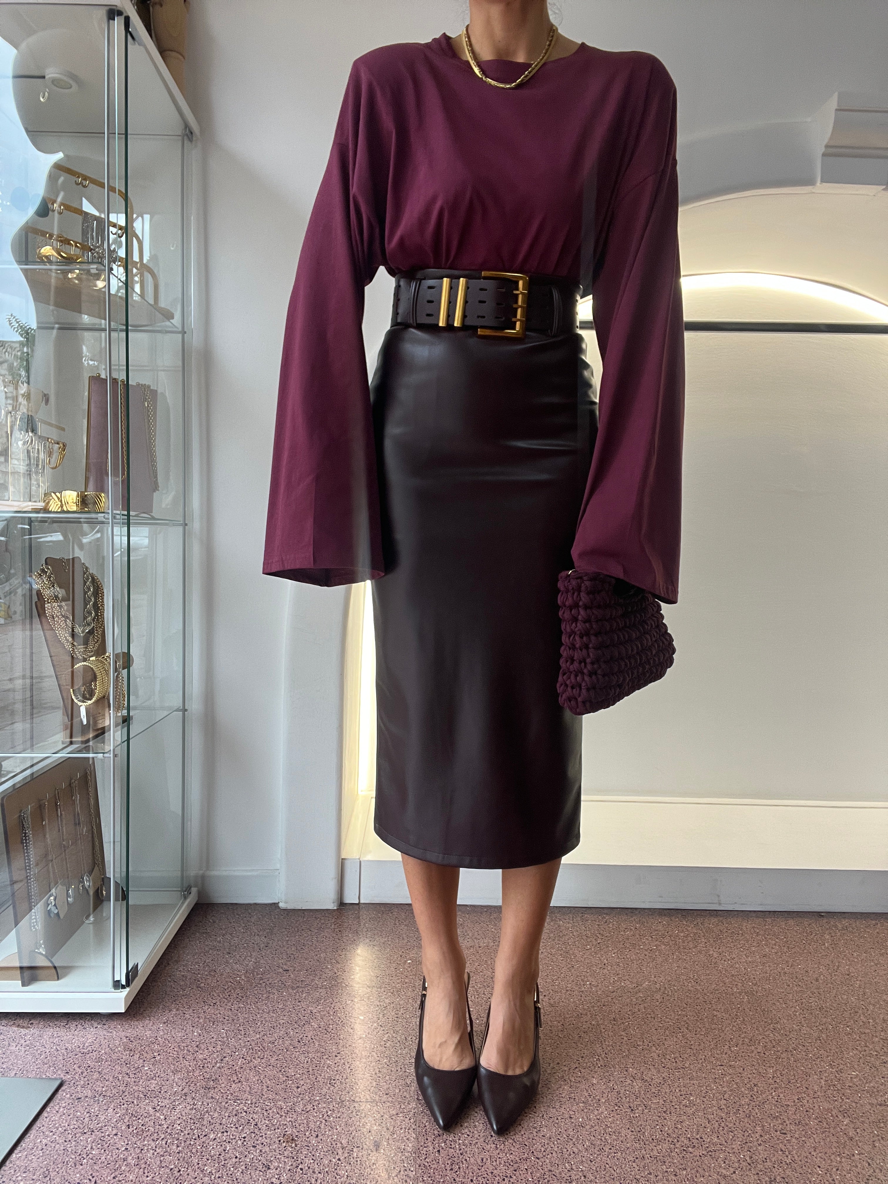 eco lather longuette wine