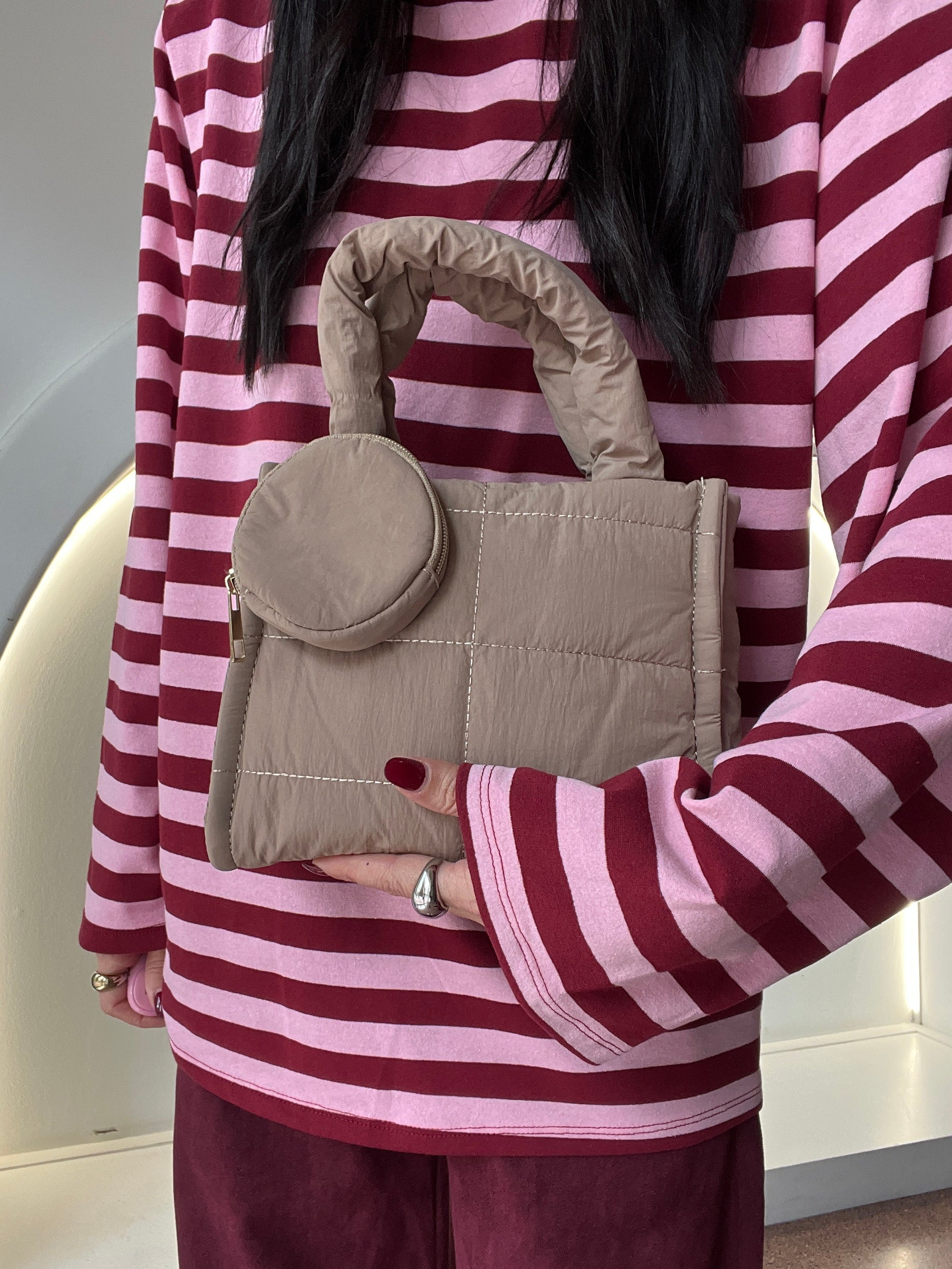 bomber bag con tracolla