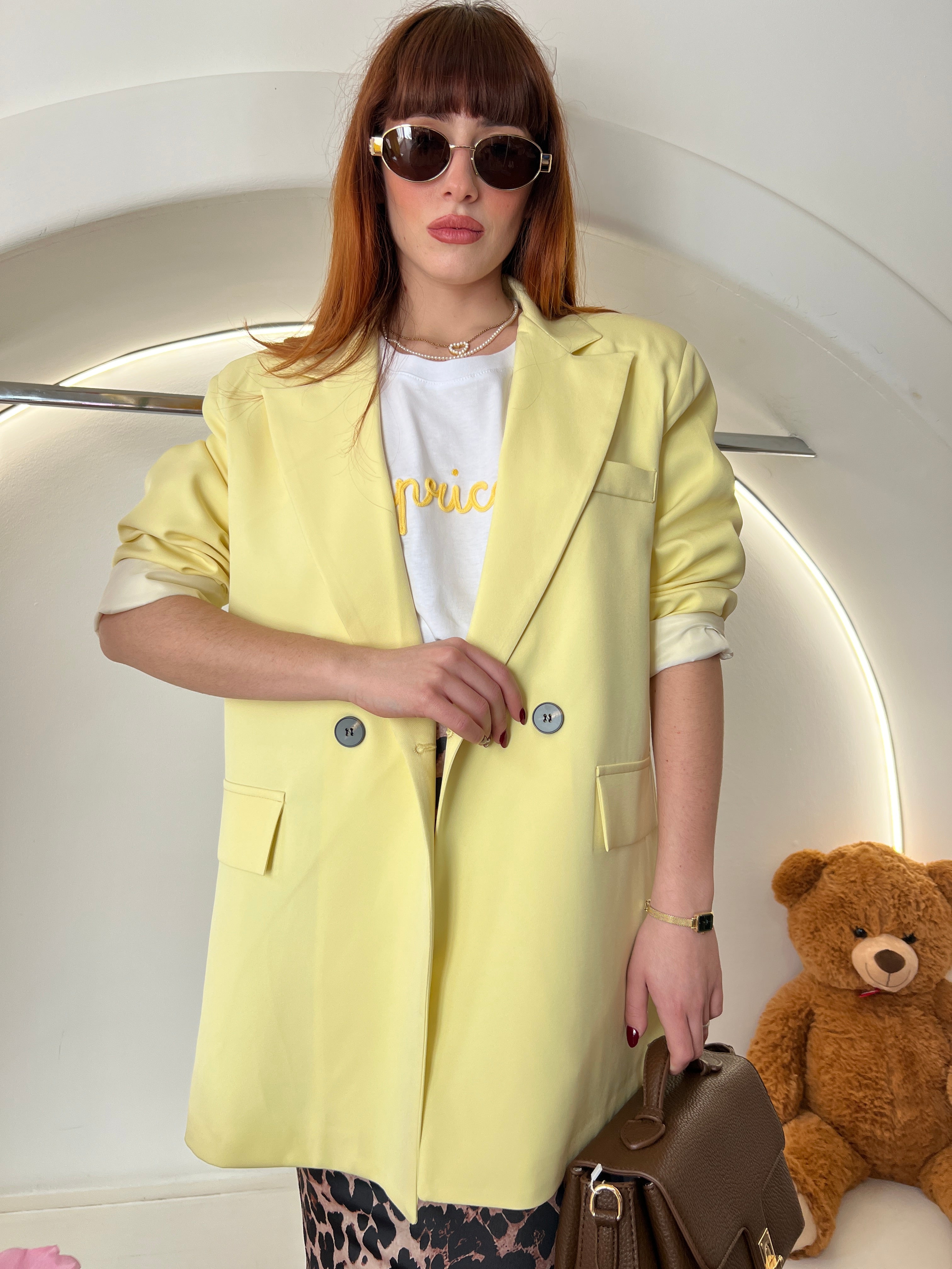 blazer oversize yellow