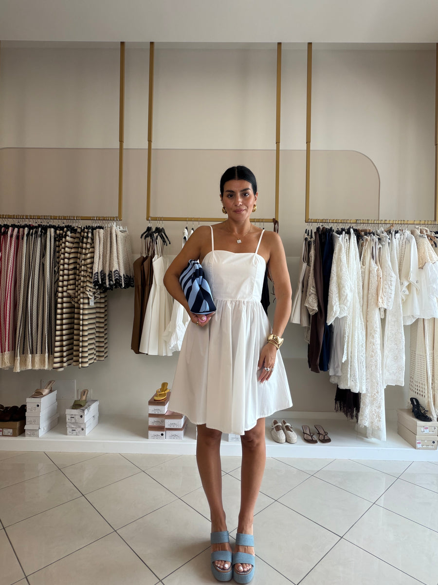 mini dress in cotone