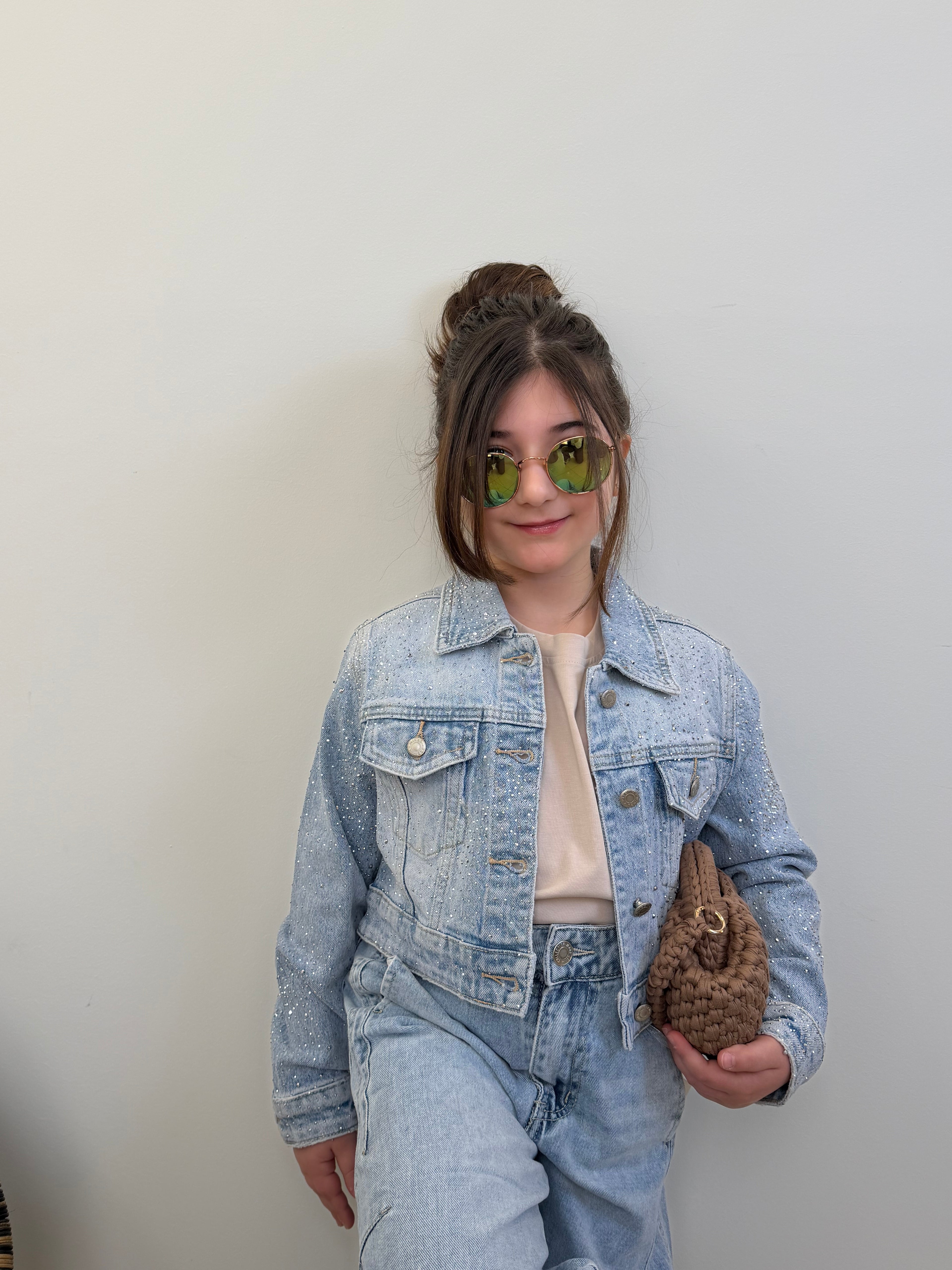 denim jacket glitter