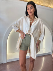 shorts bottone oro