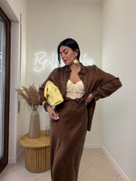 completo Diana marrone  satin by lumina