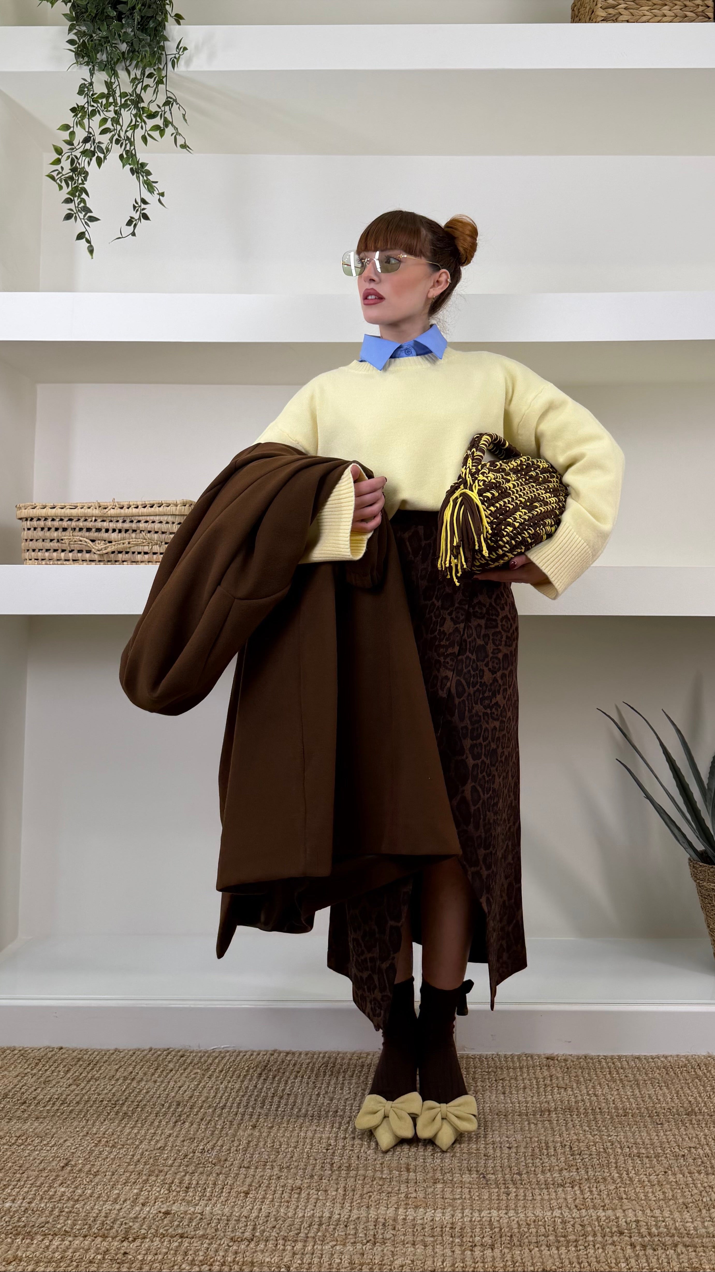 gonna midi suede macu