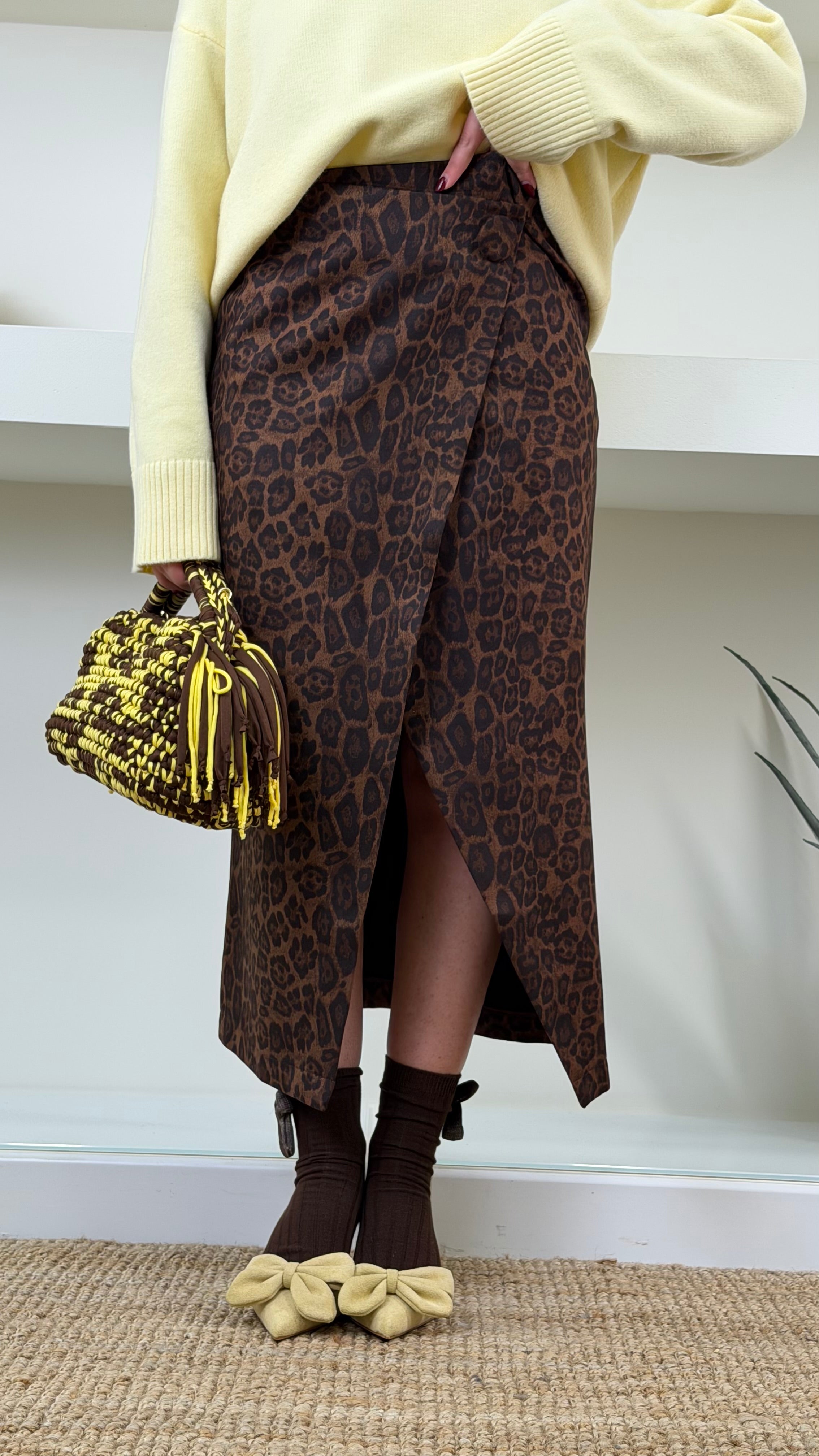 gonna midi suede macu