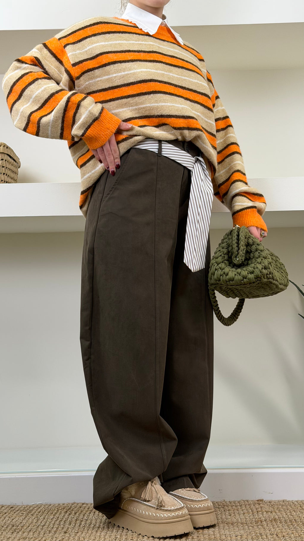 Pantalone Soft Tailored Elastic Waist