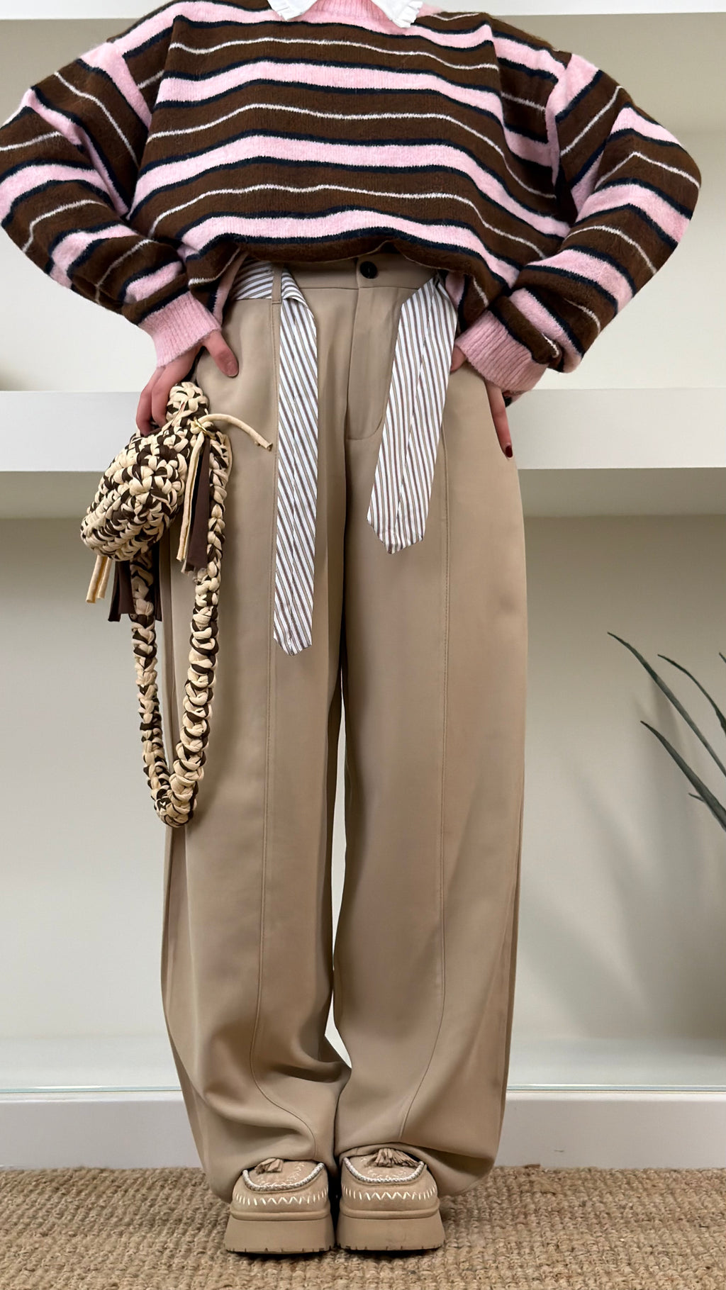 Pantalone Soft Tailored Elastic Waist