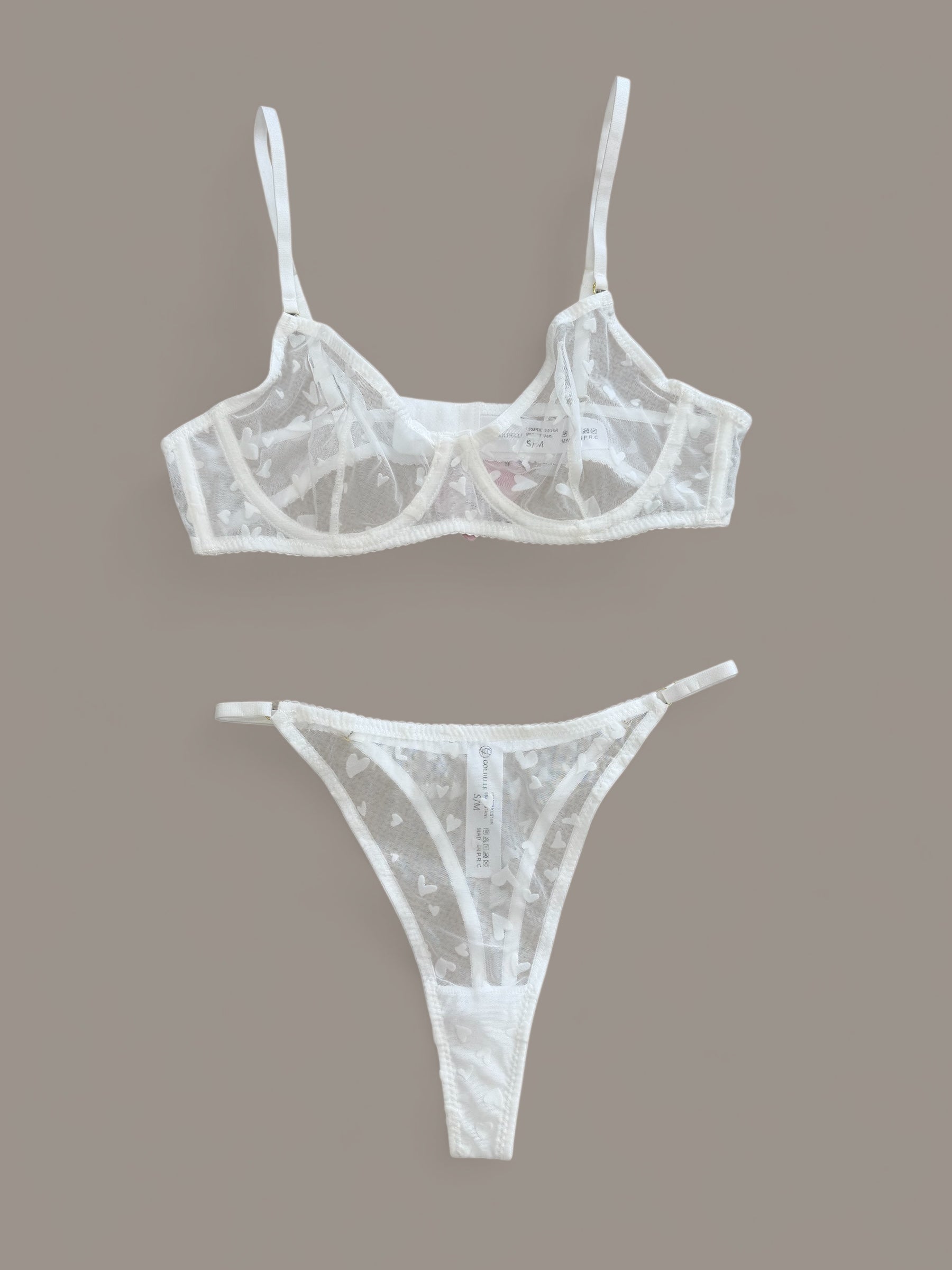 lingerie in pizzo hearts