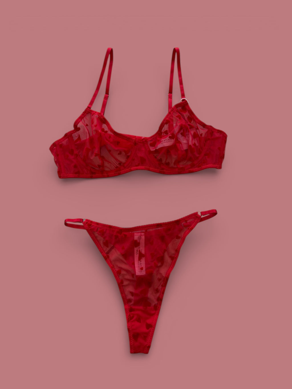 lingerie in pizzo hearts