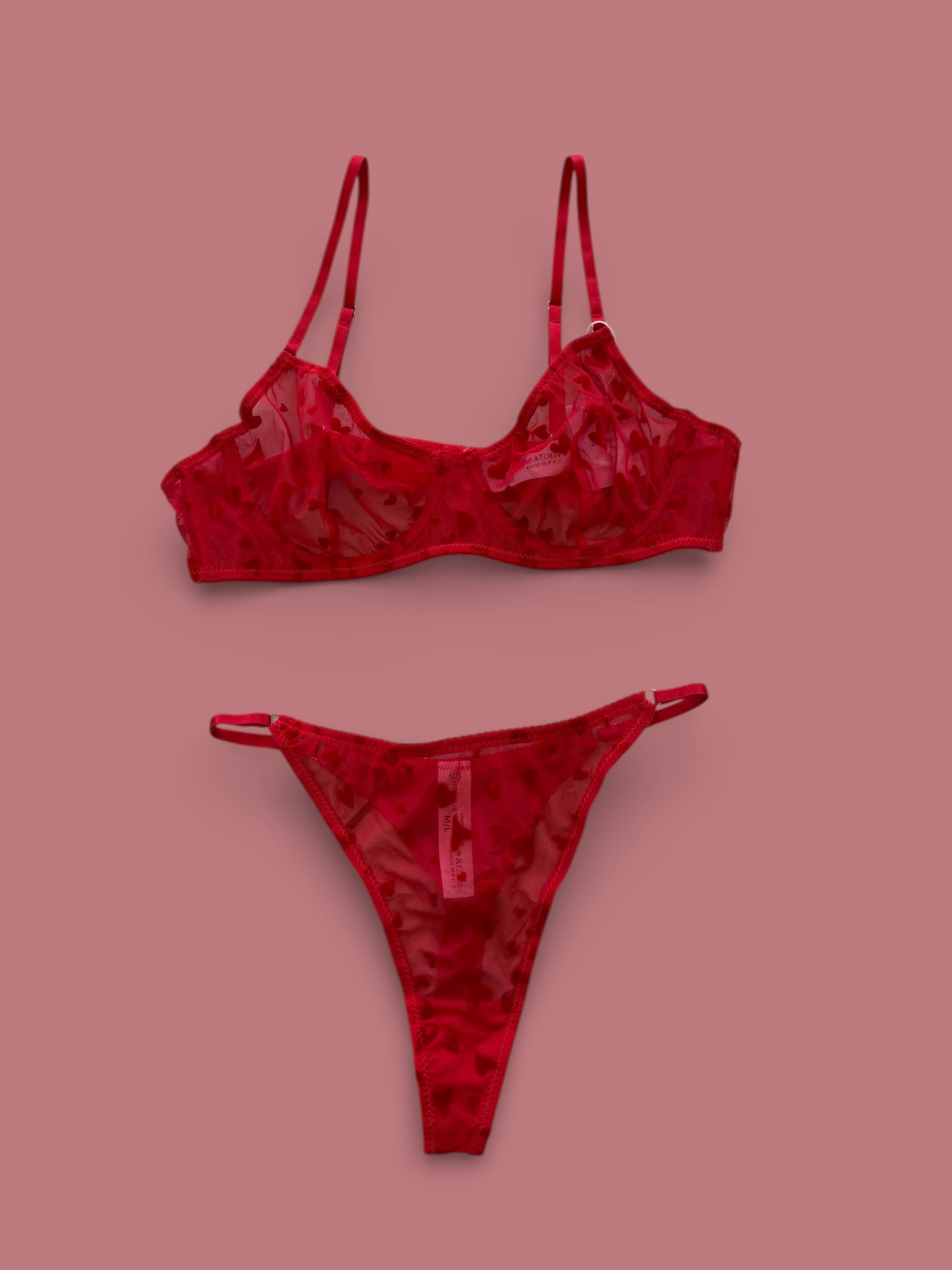 lingerie in pizzo hearts