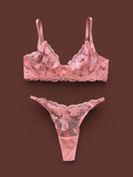 completo lingerie flowers