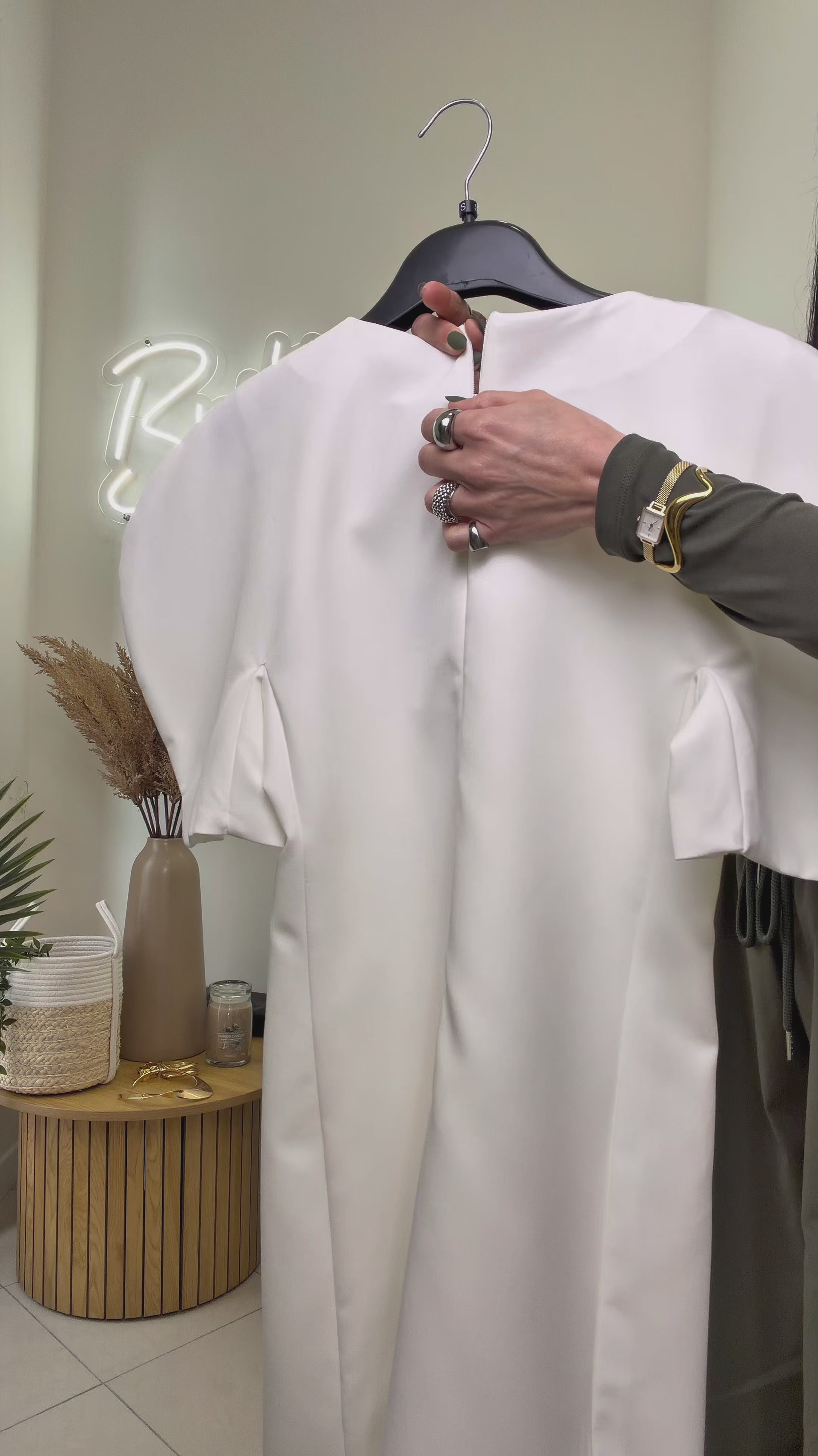 monique dress bianco